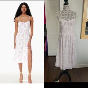 Aritzia Genoa Floral Midi Dress With Slit. Small